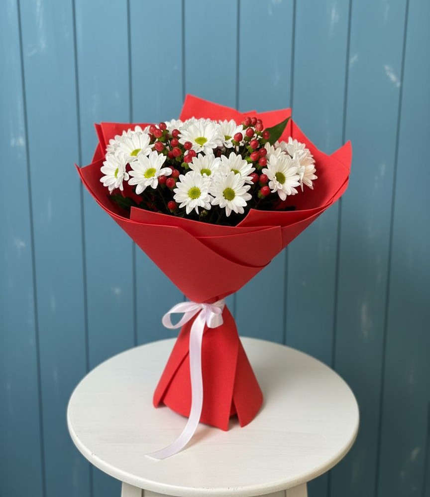 Букет цветов из: Хризантемы в Петино