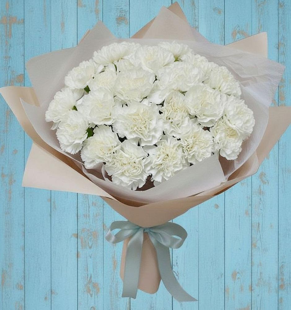 Букет цветов из: Гвоздики в Петино