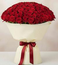 Букет 101 Красная роза Милано в Петино
