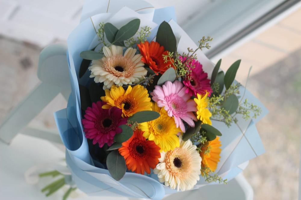 Букет цветов из: Герберы в Петино