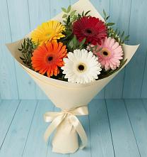 Букет цветов из:  Герберы в Петино