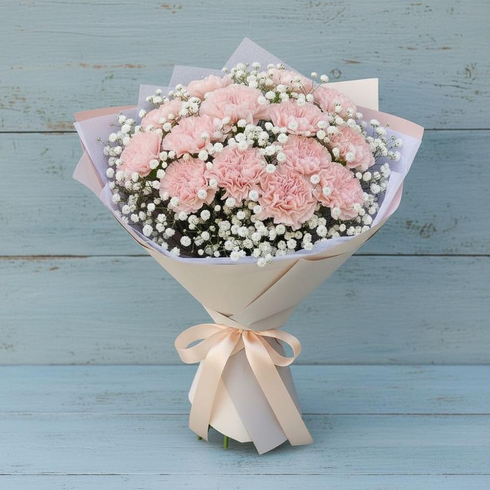 Букет цветов из: Гвоздики в Петино