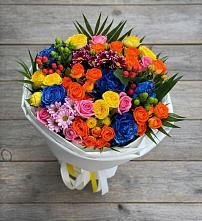 Букет цветов из:  Розы и Хризантемы в Петино
