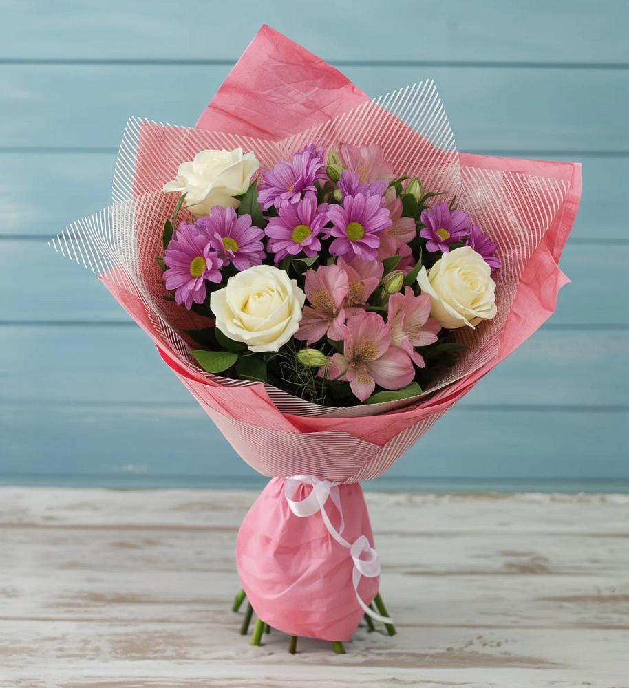 Букет цветов из: Герберы в Петино