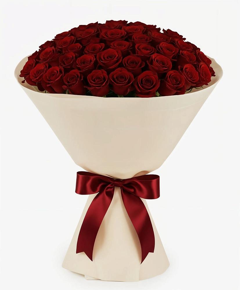 Букет 101 Бордовая роза Блэк Бакарра в Петино