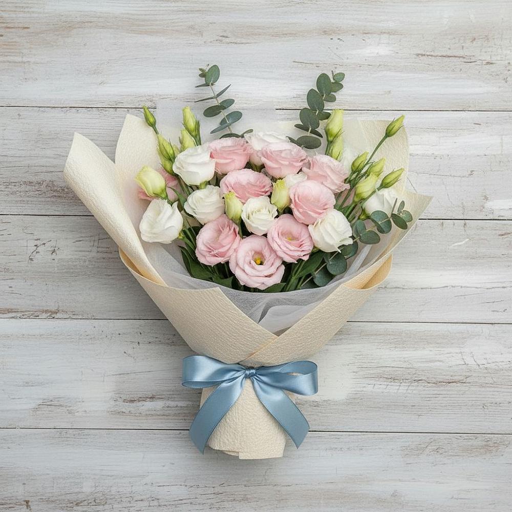 Букет цветов из: Лизиантусы в Петино